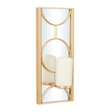 CosmoLiving by Cosmopolitan Gold Metal Modern Wall Sconce